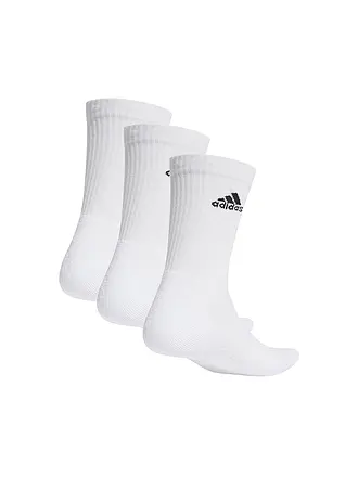 ADIDAS | Calzini casual imbottiti Crew, confezione da 3 | weiss